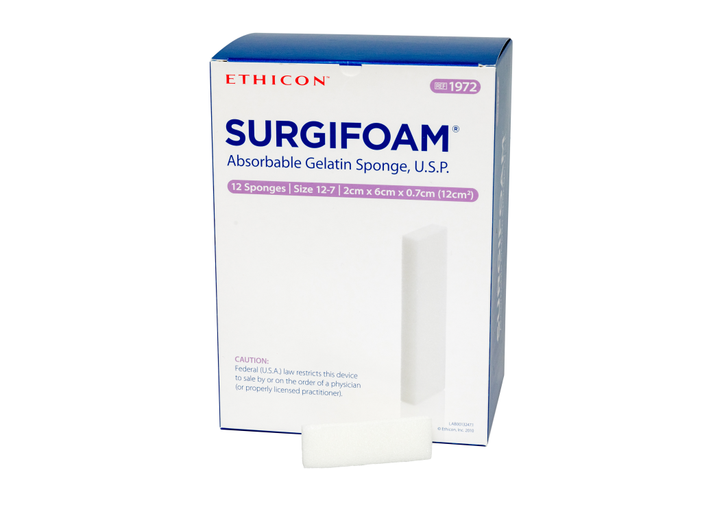 SURGIFOAM® Absorbable Gelatin Sponge, 1972 Ferrosan Medical Devices